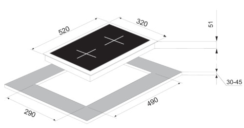 Газовая варочная панель Kuppersberg (Куперсберг) FG 39 W