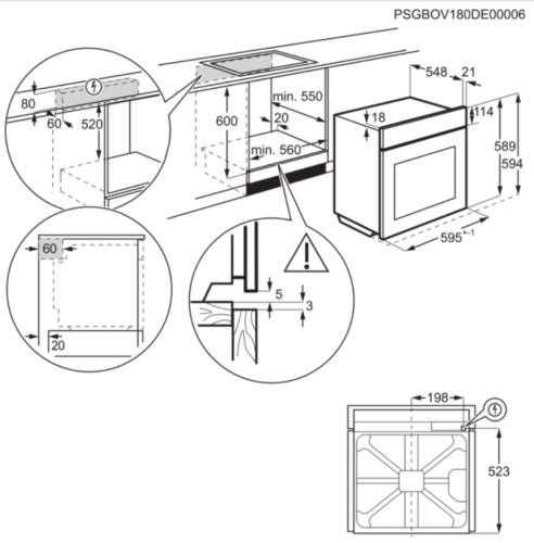 Электрический духовой шкаф Electrolux (Электролюкс) OPEB 6641 X