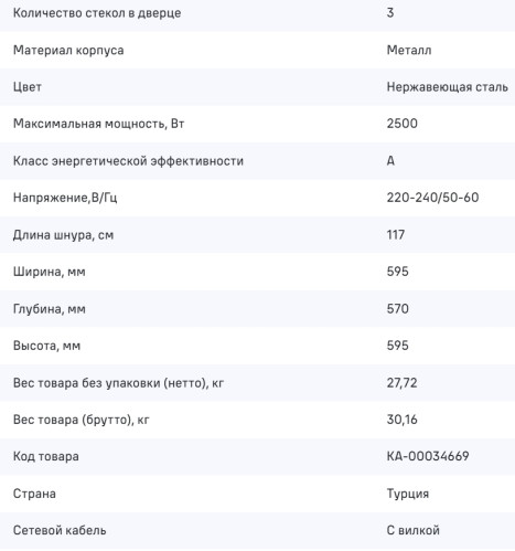 Электрический духовой шкаф MAUNFELD (Маунфилд) FEOF7381S