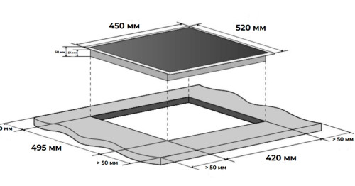 Индукционная варочная панель Meferi (Мефери) MIH453WH POWER
