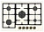 Газовая варочная панель Korting (Кёртинг) HG 7105 CTRI