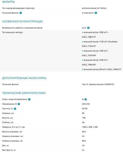 Вытяжка Falmec (Фалмек) Lumen 90 P.E. Inox