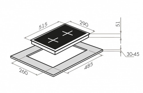 Газовая варочная панель MAUNFELD (Маунфилд) EGHG.31.33CW/G