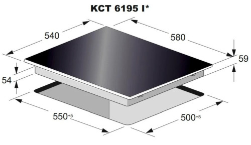 Индукционная варочная панель Kaiser (Кайзер) KCT 6195 IElfEm