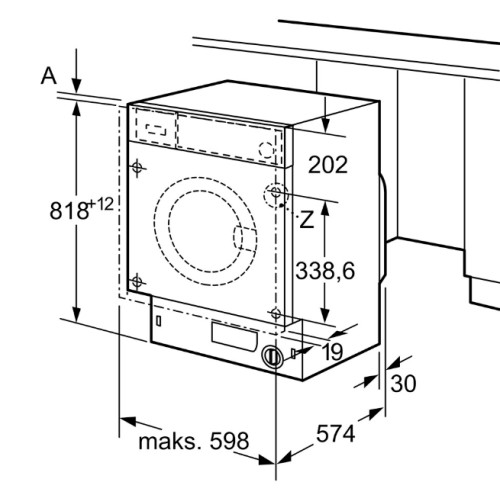 Встраиваемая стиральная машина Bosch (Бош) WIW24342EU