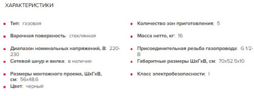 Газовая варочная панель GEFEST (Гефест) ПВГ 2342