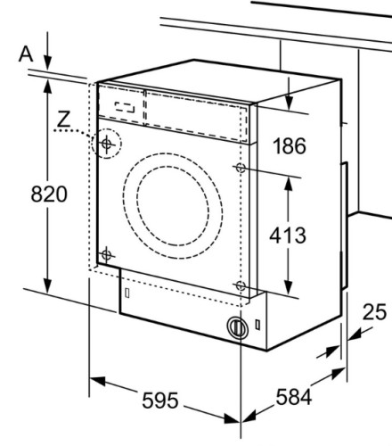 Встраиваемая стиральная машина Bosch (Бош) WKD28542EU