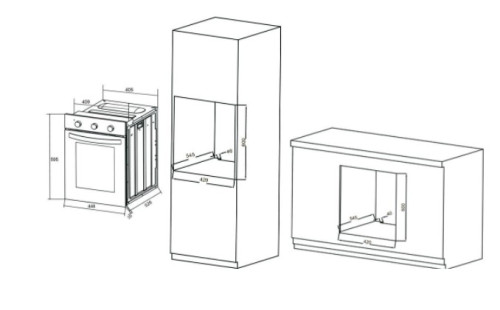 Электрический духовой шкаф ORE (Оре) VS45B