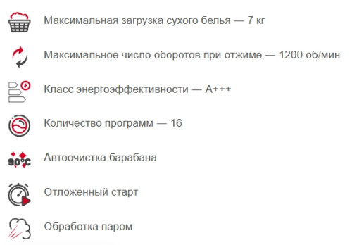 Стиральная машина Kraft (Крафт) TCH-UME7201W