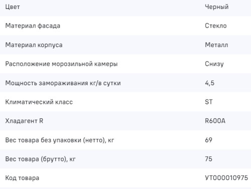 Холодильник MAUNFELD (Маунфилд) MFF185SFSB