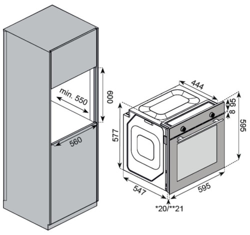 Электрический духовой шкаф Kuppersberg (Купперсберг) HF 610 GR