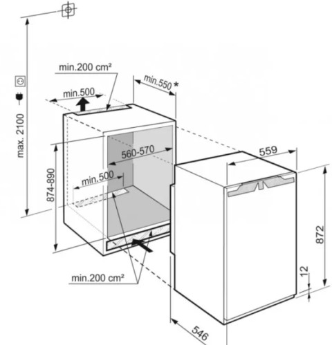 Встаиваемый холодильник Liebherr (Либхер) SIBa20i 3950
