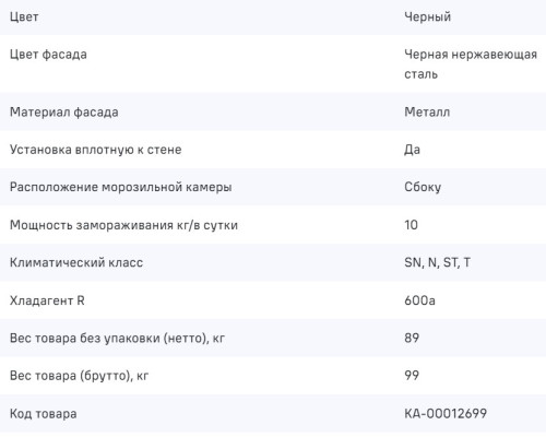Холодильник MAUNFELD (Маунфилд) MFF177NFSB