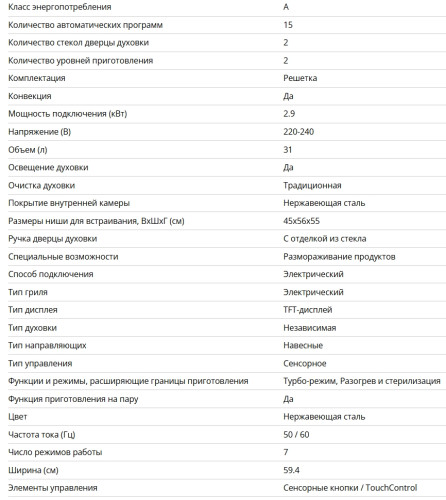 Электрический духовой шкаф Bertazzoni (Бертаззони) F457MODVTX
