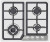 Газовая варочная панель Cata (Ката) LXB 631 A (Cast Iron)