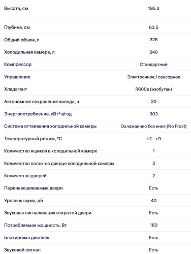 Холодильник NORDFROST (Нордфрост) RFC 390D NFS