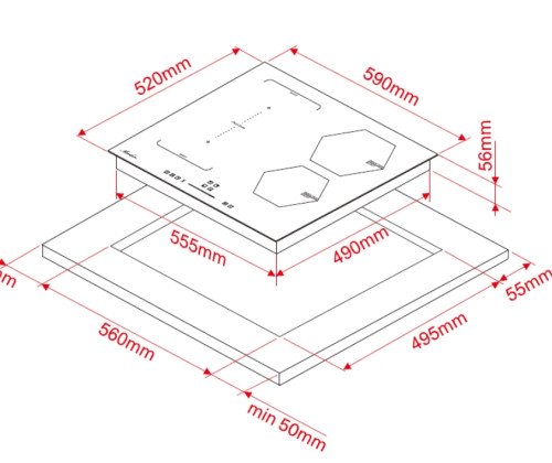 Индукционная варочная панель MONSHER (Моншер) MHI 6016