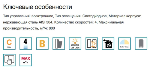Вытяжка Falmec (Фалмек) POLAR EVO GOLD 35