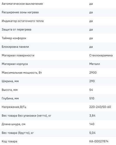 Электрическая варочная панель MAUNFELD (Маунфилд) AVCE3029SDBK