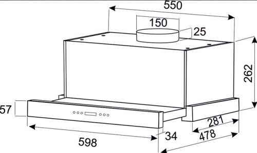 Вытяжка EXITEQ (Экзитек) EX 1146 black