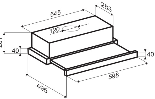 Встраиваемая вытяжка Zigmund-Shtain (Зигмунд-Штайн) K 012.6 S