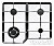 Газовая варочная панель Ardesia (Ардезия) F 6V4 GTW