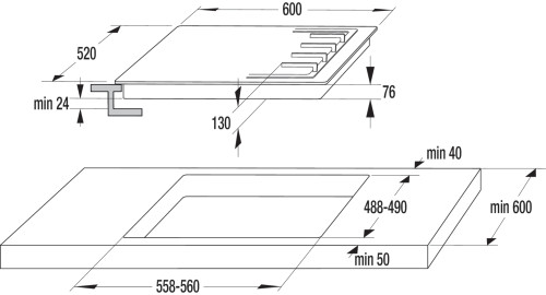 Газовая варочная панель Gorenje (Горенье) G640ZW