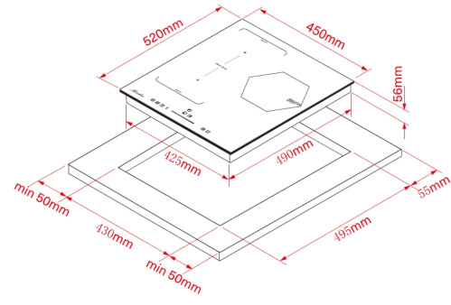 Индукционная варочная панель MONSHER (Моншер) MHI 4515