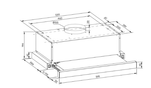 Встраиваемая вытяжка Kuppersberg (Купперсберг) SLIMTOUCH 60 B