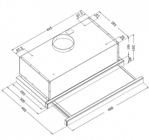 Встраиваемая вытяжка Korting (Кёртинг) KHP 5512 GN