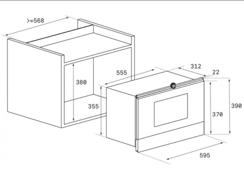 Встраиваемая микроволновая печь Teka (Тека) MS 622 BIS L
