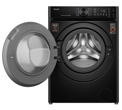 Встраиваемая стиральная машина Weissgauff (Вайсгауф) WM 59411 Direct Drive Inverter Steam Matt Black