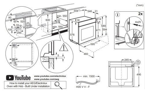 Электрический духовой шкаф Electrolux (Электролюкс) EOE9P3ST