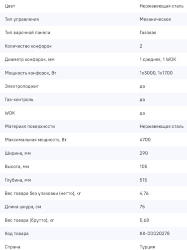 Газовая варочная панель MAUNFELD (Маунфилд) EGHS.32.73CS/G