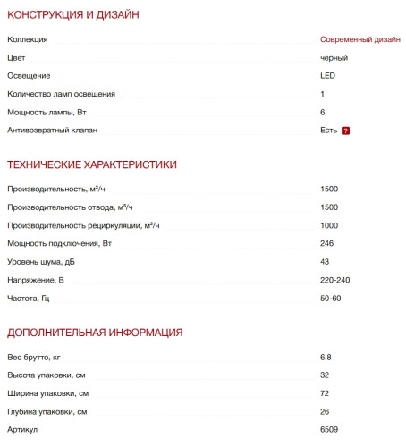 Встраиваемая вытяжка Kuppersberg (Купперсберг) INTRO 70 BLACK