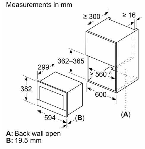 Встраиваемая микроволновая печь Bosch (Бош) BFL7221W1