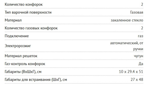 Газовая варочная панель NORDFROST (Нордфрост) HM 3023 B