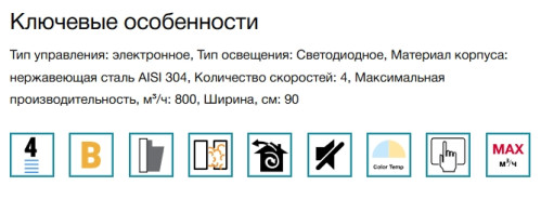 Вытяжка Falmec (Фалмек) Plane NRS 90 Plus
