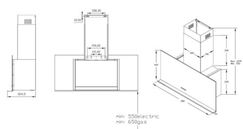 Вытяжка Korting (Кёртинг) KHC 95330 GN