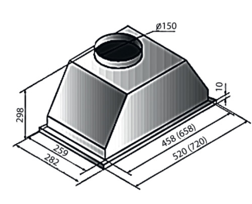 Встраиваемая вытяжка Kuppersberg (Купперсберг) INLINEA 52 Black