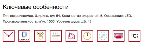 Встраиваемая вытяжка Kuppersberg (Купперсберг) INTRO 60 BLACK