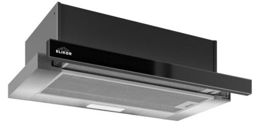 Встраиваемая вытяжка Elikor (Эликор) Интегра GLASS 45Н-400-В2Д нержавеющая сталь/стекло черное
