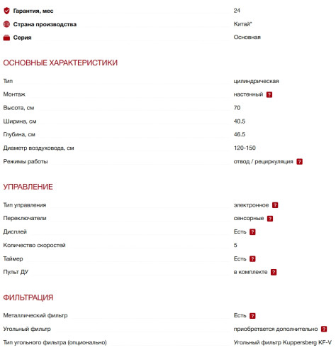 Вытяжка Kuppersberg (Купперсберг) VORTEX GB