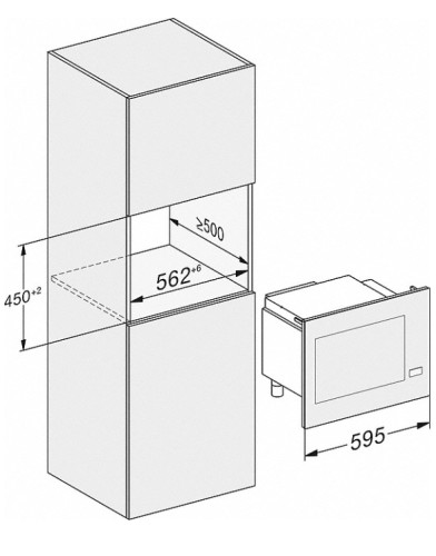 Встраиваемая микроволновая печь Miele (Мили) M 2240 SC Obsidian black