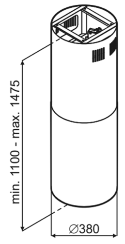 Вытяжка MAUNFELD (Маунфилд) Lee Isla (sensor) 39 нержавеющая сталь