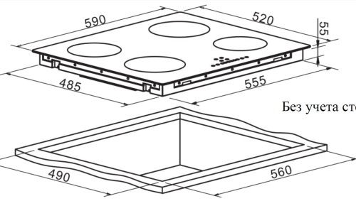 Индукционная варочная панель Weissgauff (Вайсгауф) HI 640 BA