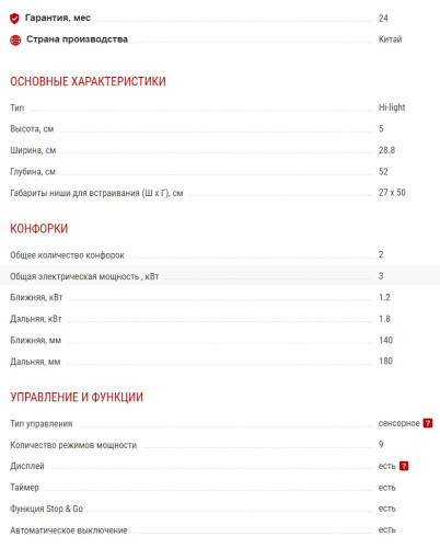 Электрическая варочная панель Kuppersberg (Купперсберг) ECO 301