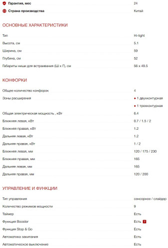 Электрическая варочная панель Kuppersberg (Купперсберг) ECS 632 F