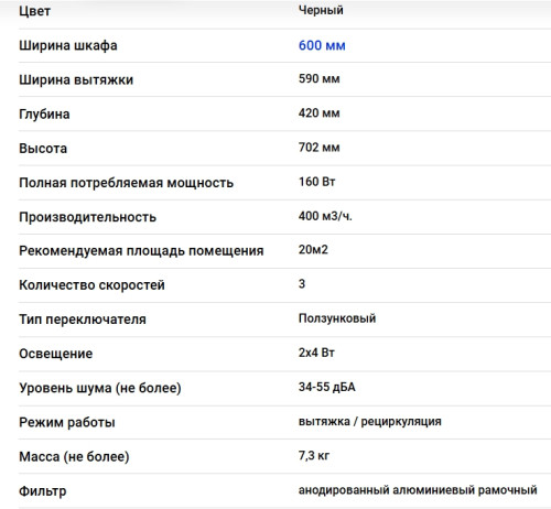 Вытяжка Elikor (Эликор) Fleur 60П-400-П3Л антрацит