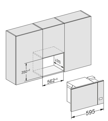 Встраиваемая микроволновая печь Miele (Мили) M 2234 SC